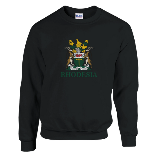 Rhodesia-CoatofArms-Sweatshirt-Black