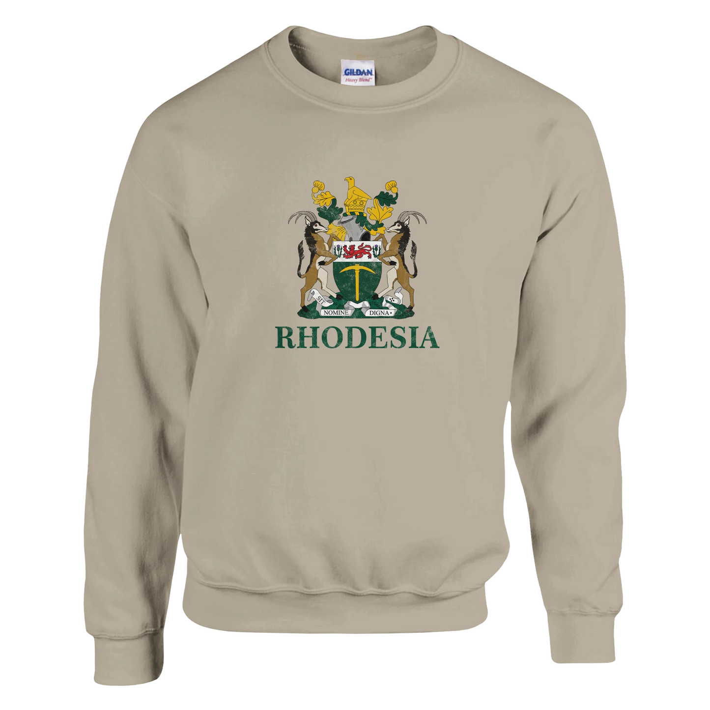 Rhodesia-CoatofArms-Sweatshirt-Sand