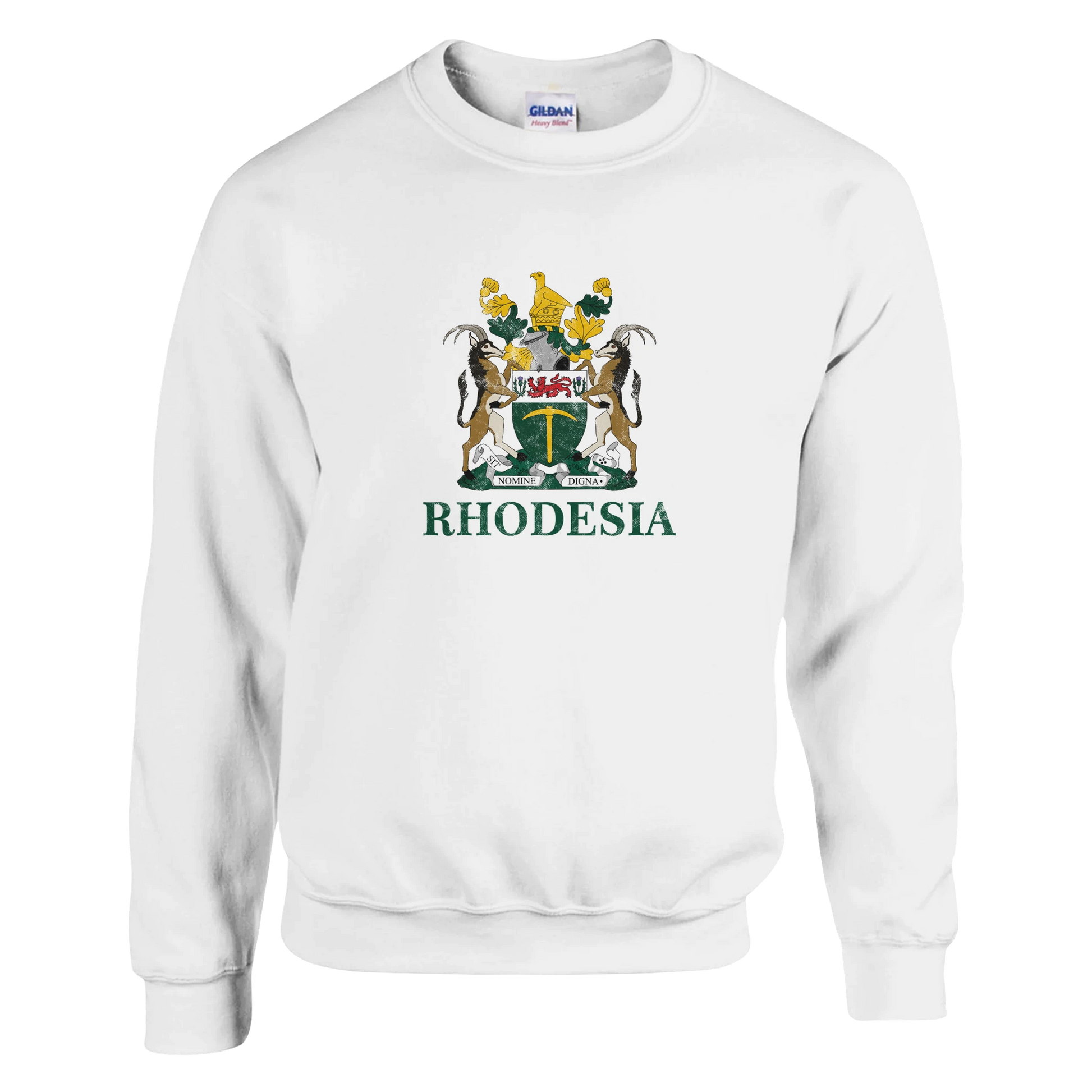 Rhodesia-CoatofArms-Sweatshirt-Wht