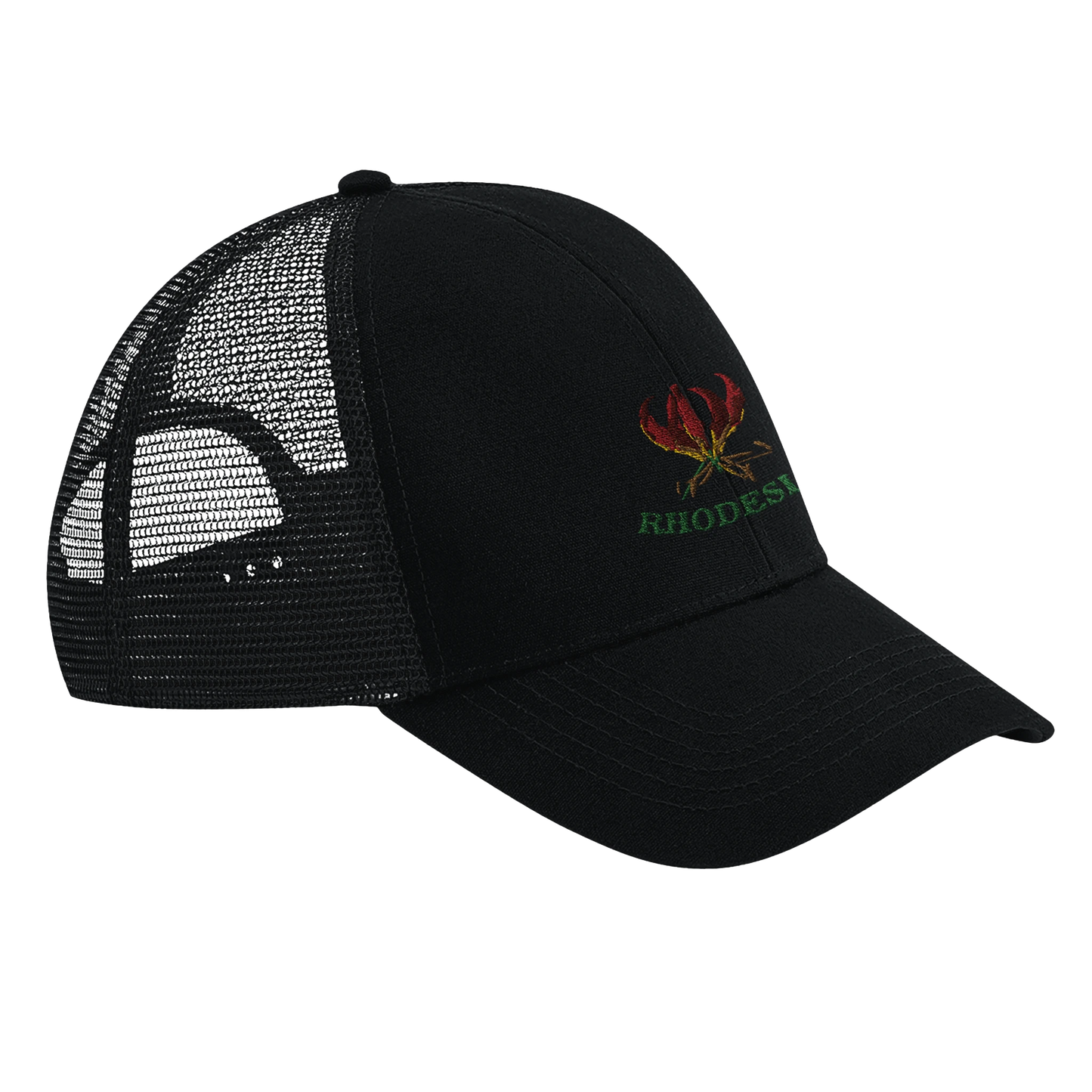 Rhodesia-Flame-Lily-Trucker-Cap-Side View