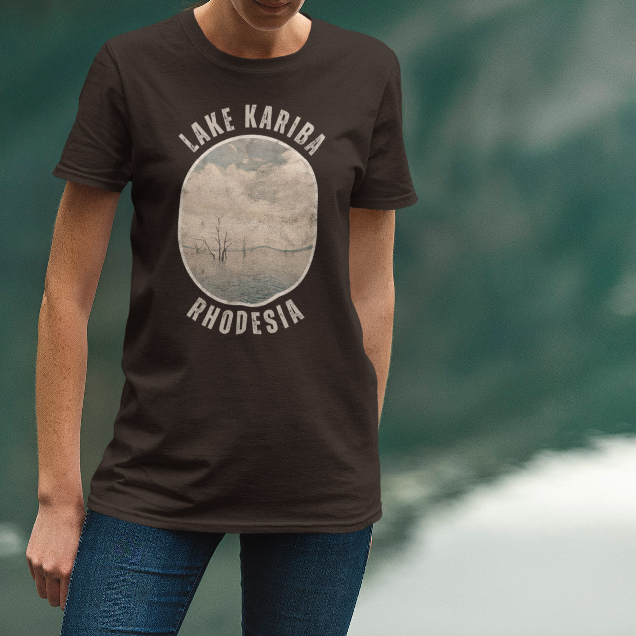 Rhodesia-Lake-Kariba-Tshirt-Woman