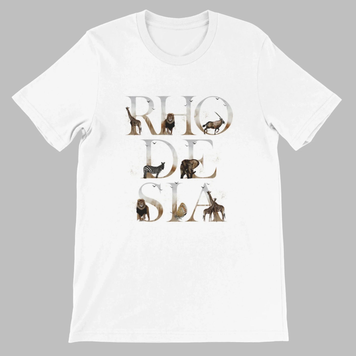 Rhodesia_Animals_Tshirt_White