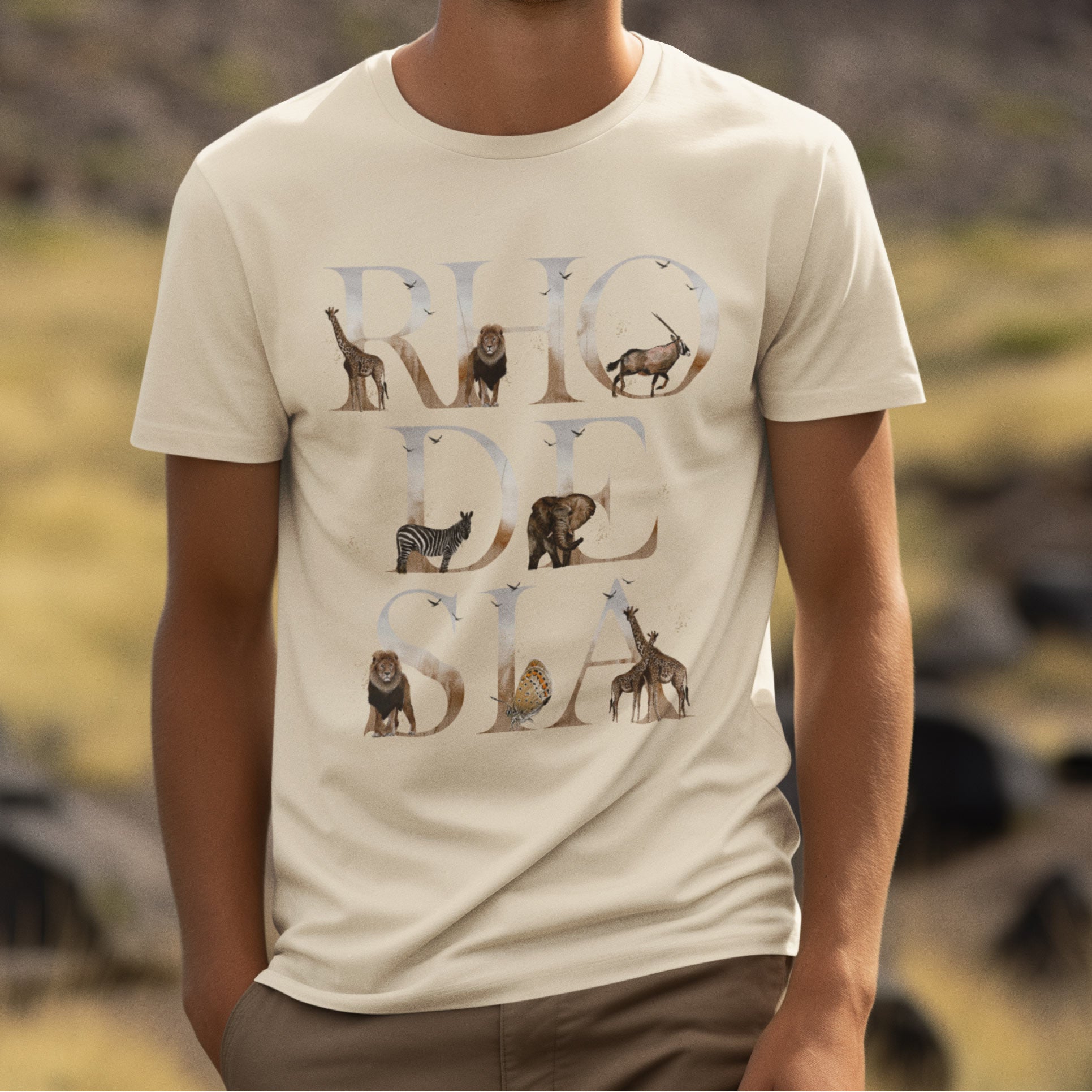 Rhodesia_Animals_Tshirt_ Brown M