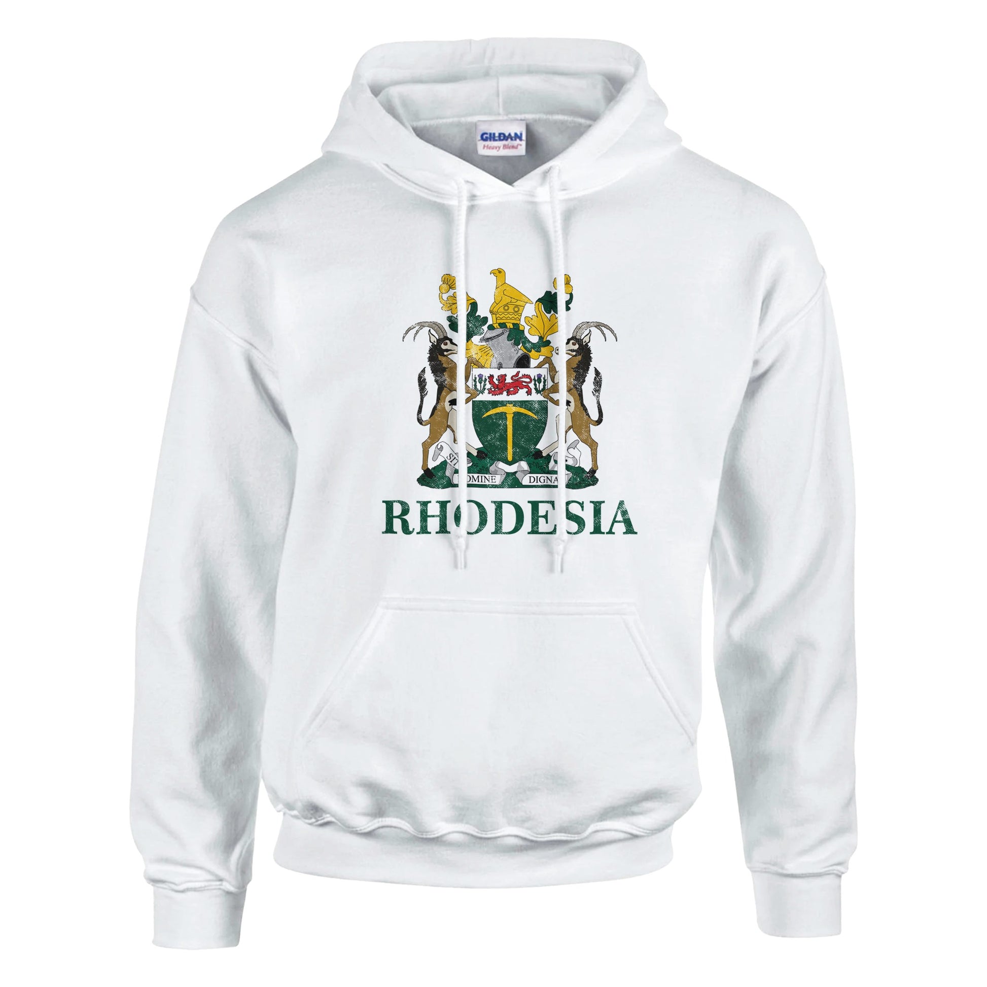 Rhodesia Coat of Arms Hoodie in White