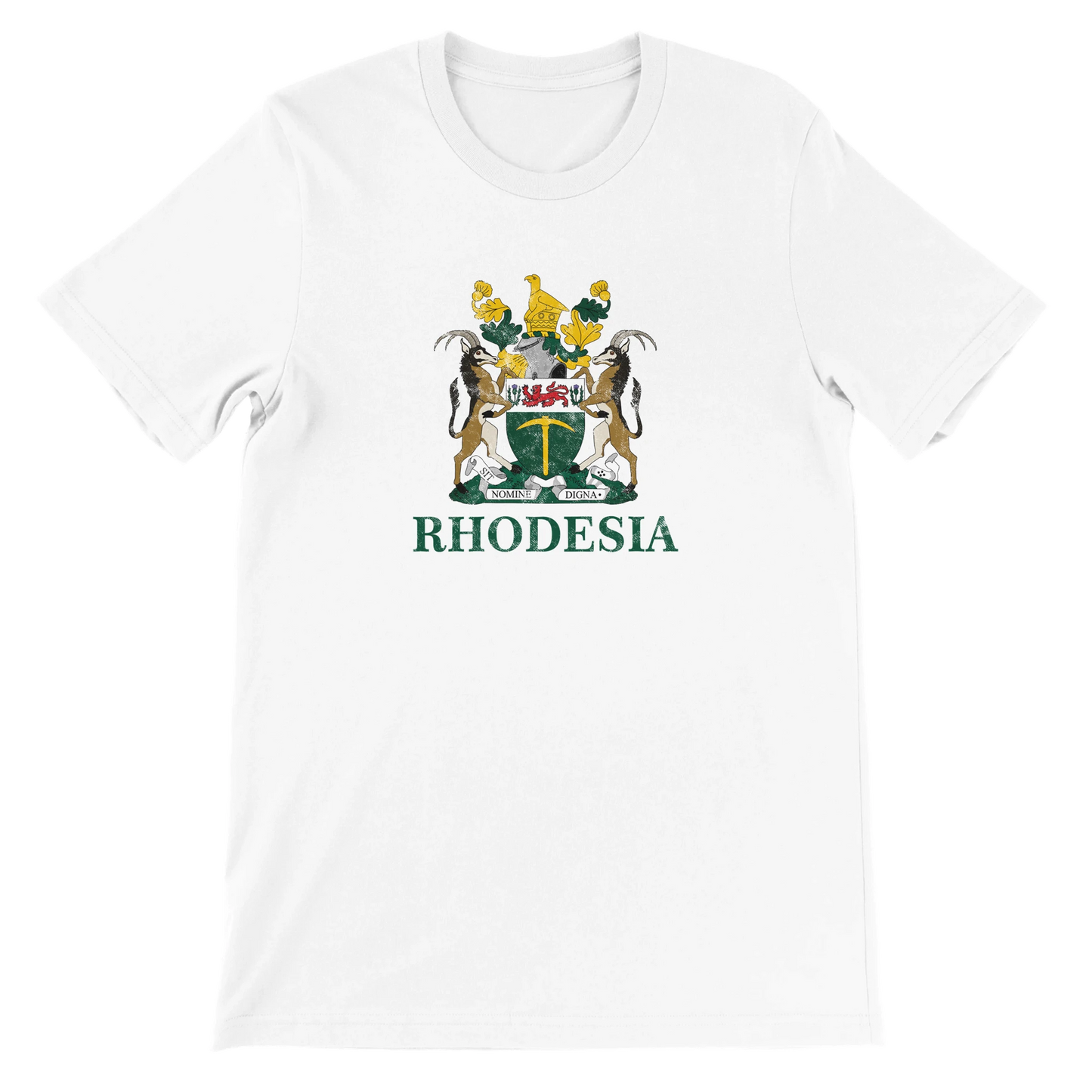 Rhodesia Coat of Arms Tshirt in White