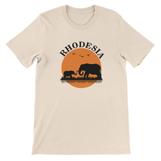 Rhodesia Silhouette Elephants Unisex T-shirt