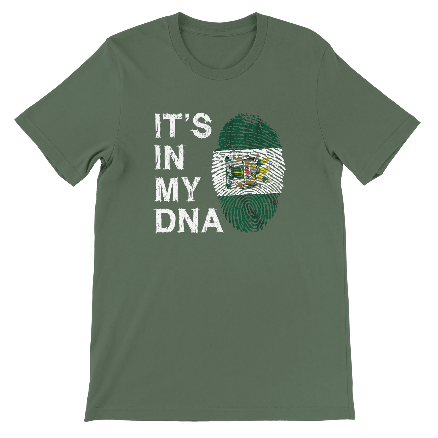 Rhodesia In My DNA Tshirt Military Green