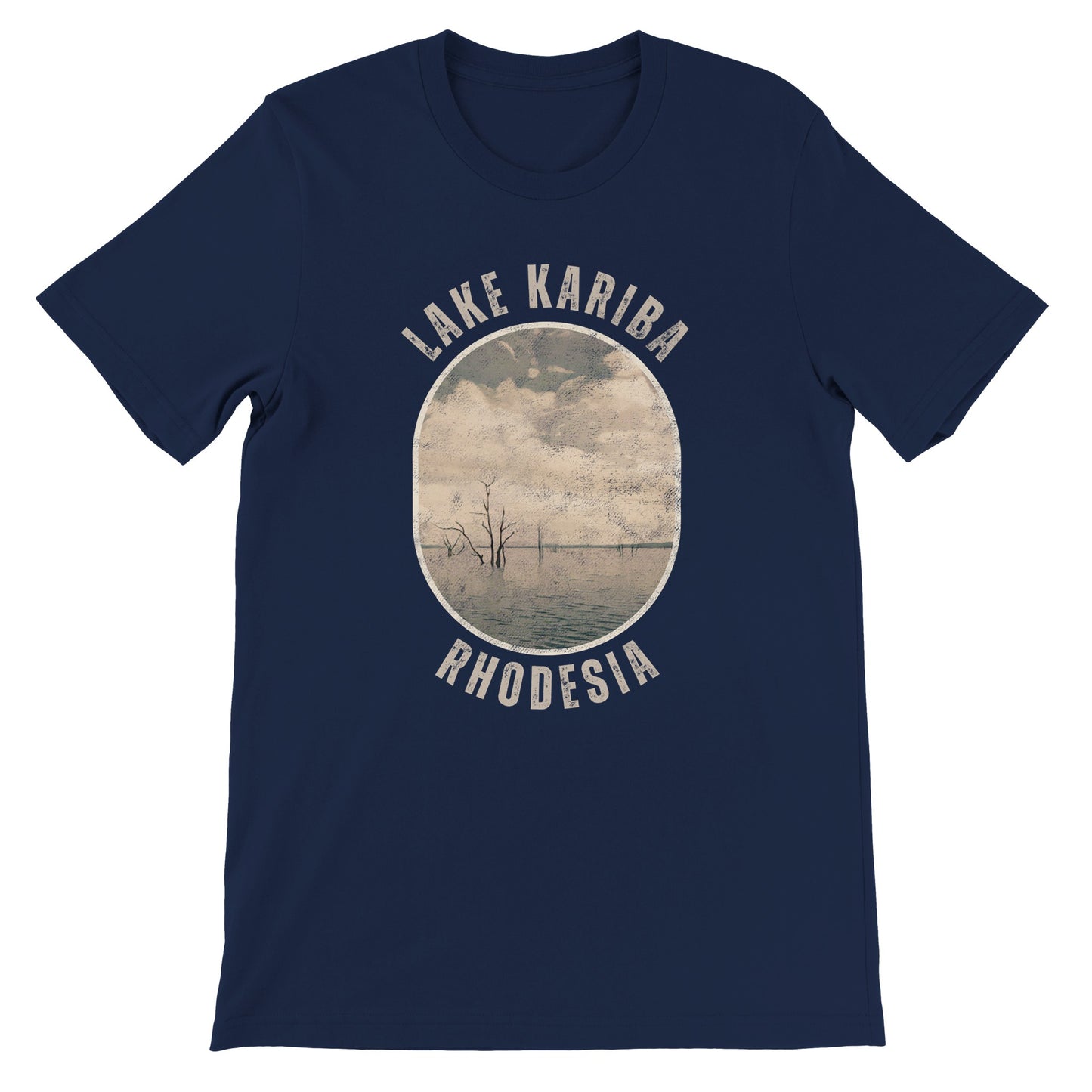 Rhodesia Lake Kariba Tshirt Navy