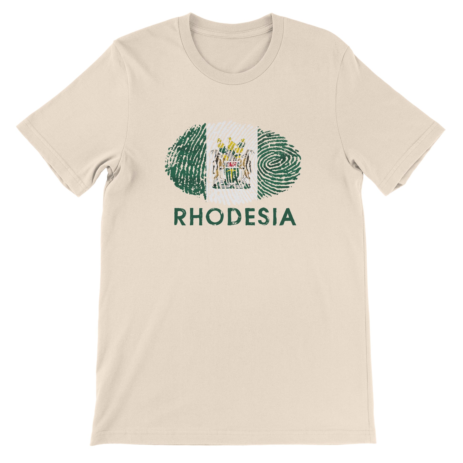 Rhodesia_flag_fingerprint_Tshirt Natural