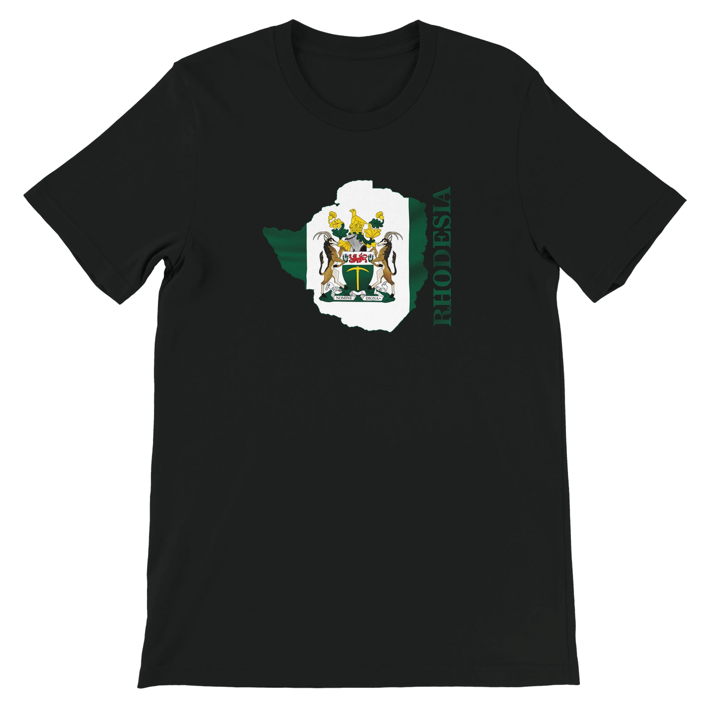 Rhodesian Country Flag T-shirt Black