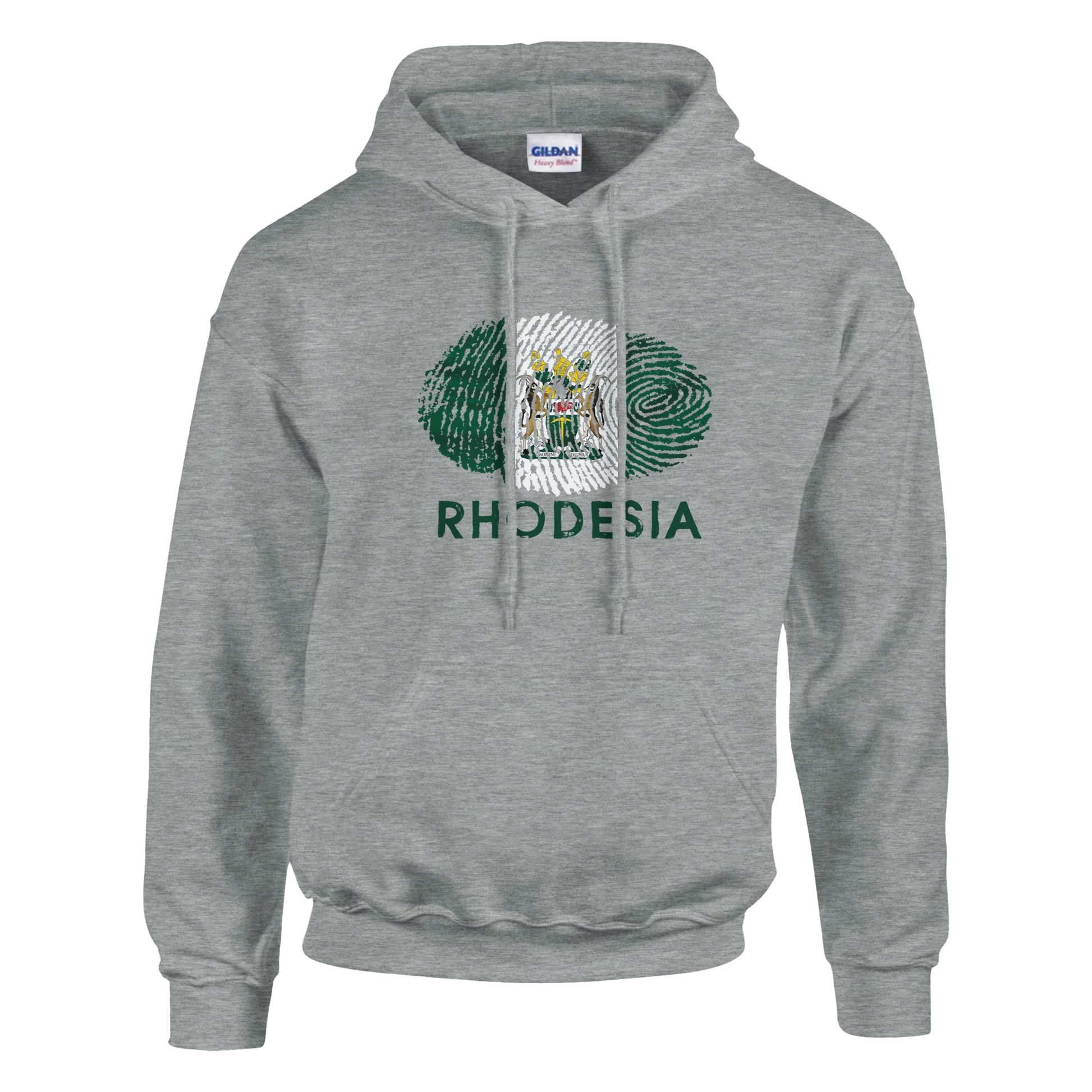 Rhodesian Flag Fingerprint Sport Grey