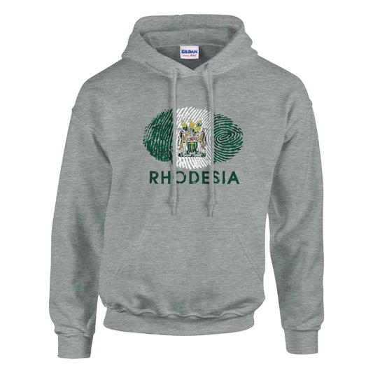 Rhodesian Flag Fingerprint Sport Grey