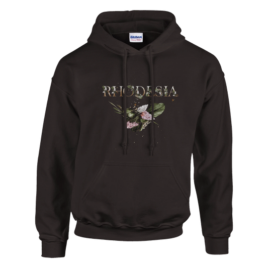 Rhodesian Florals Hoodie Dark Choc