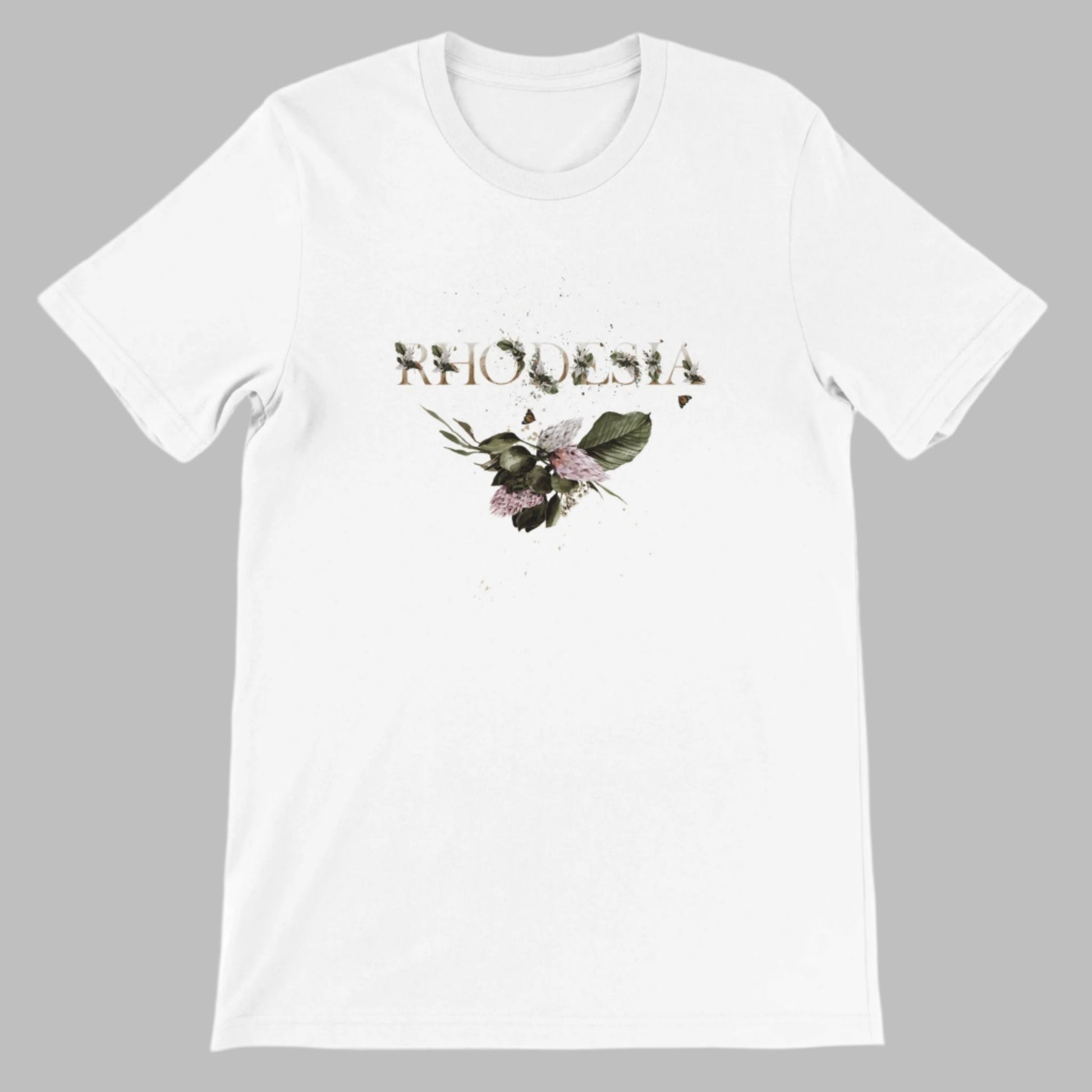 Rhodesian Florals Tshirt White