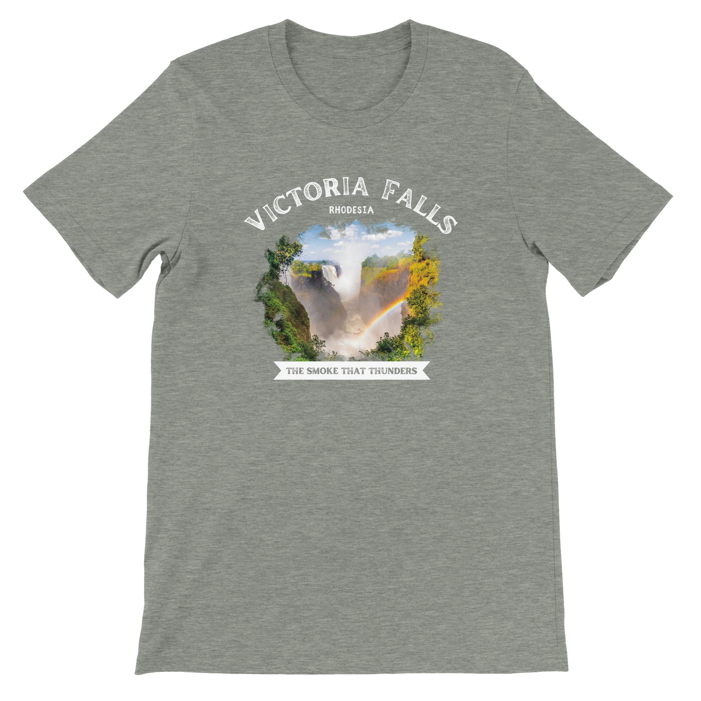 Victoria Falls Rhodesia T-shirt Atheltic Heather